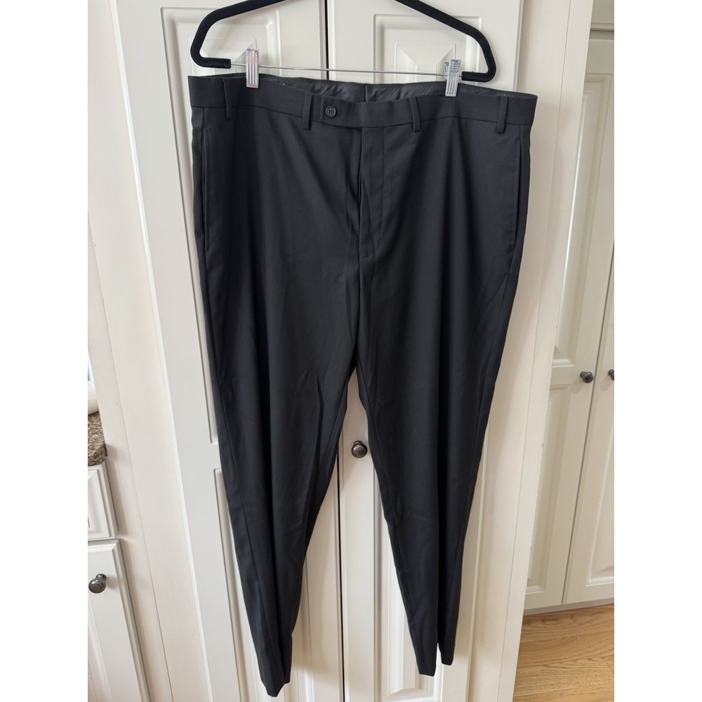 Lauren Ralph Lauren Mens Black‎ Classic Fit Ultraflex Dress Pants 42x32 EUC